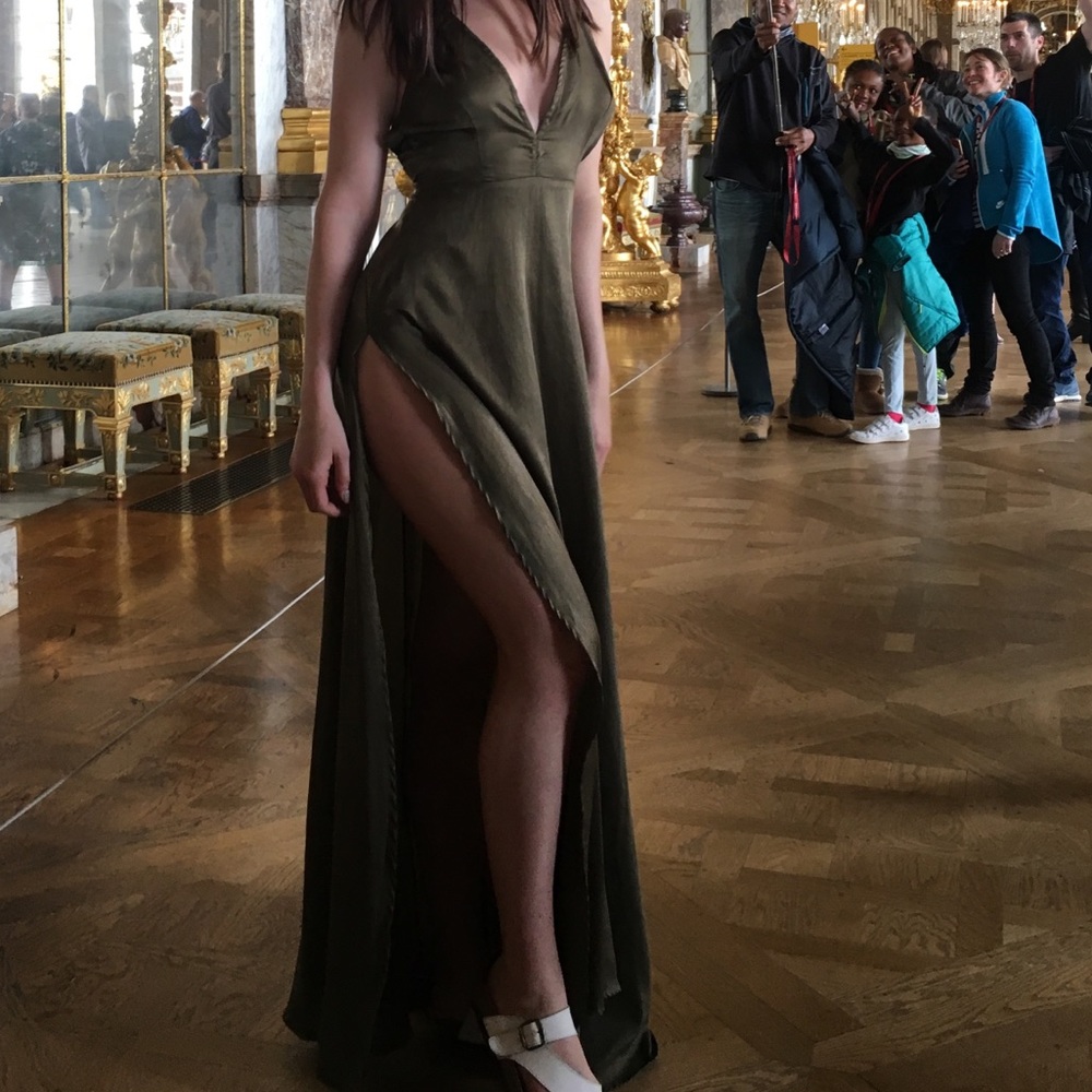 PLT Satin Maxi Dress